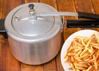 batata frita na panela de pressão