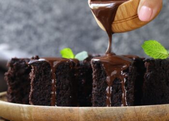 bolo alagado de chocolate