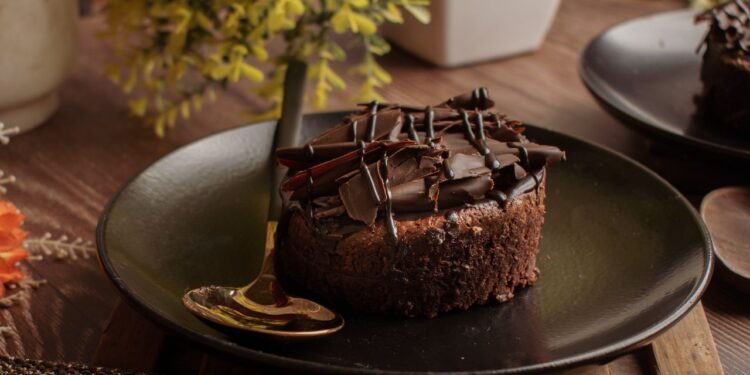 bolo de café e chocolate