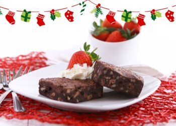 brownie de Natal