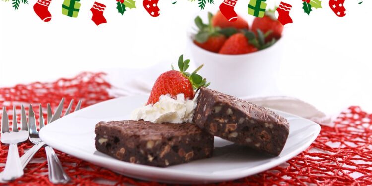 brownie de Natal