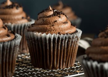 cupcake de chocolate