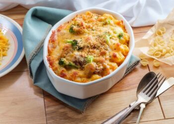 macarrão de forno cremoso