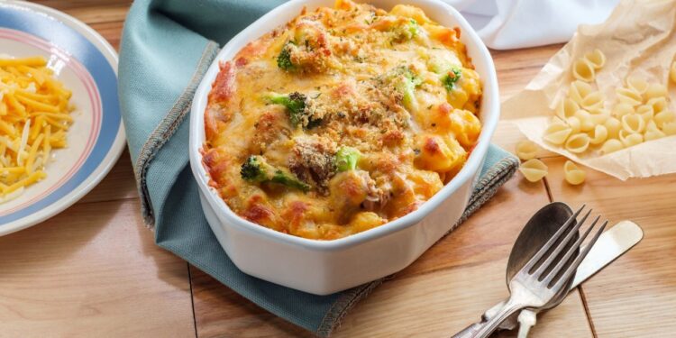 macarrão de forno cremoso