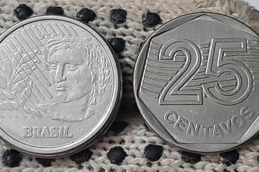 Confira seu troco: MOEDA de 25 CENTAVOS “MULA” vale R$1.200,00 