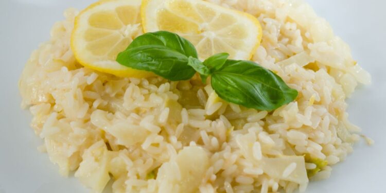risoto de limão-siciliano