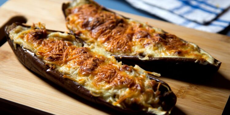 berinjela coreana recheada