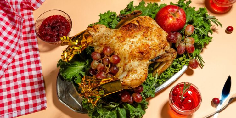 chester assado de Natal