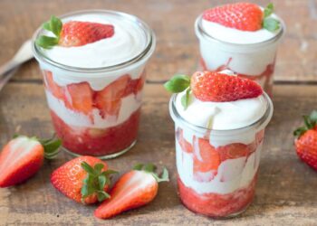 sobremesa de morango