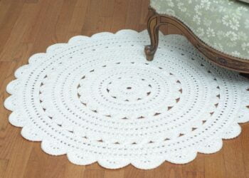 Como lavar tapete de crochê sem entortar?