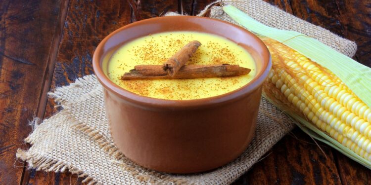 curau de milho-verde