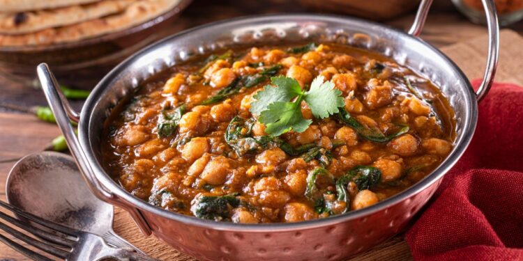 curry de grão-de-bic