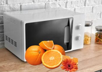 laranja no micro-ondas