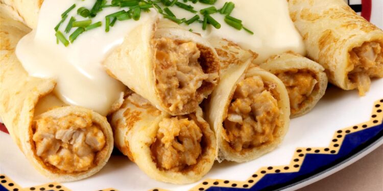 panquecas com sobras de arroz