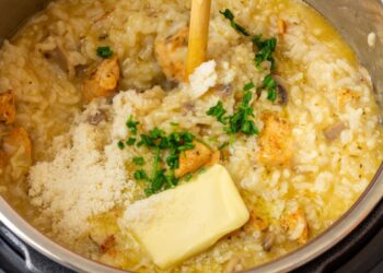 risoto na panela de pressão