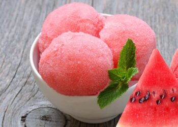 sorvete de melancia