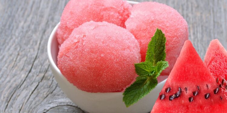 sorvete de melancia
