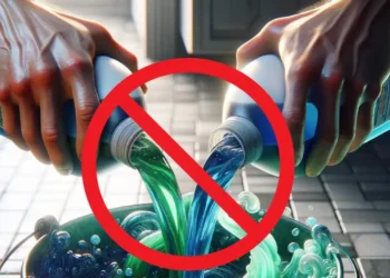 PERIGO! Nunca misture estes produtos de limpeza; risco de envenenamento!