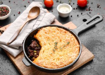 batata recheada na frigideira