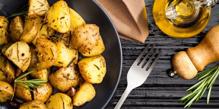 batatinhas na panela de pressão