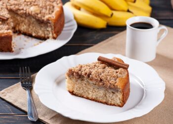 bolo de banana fofinho