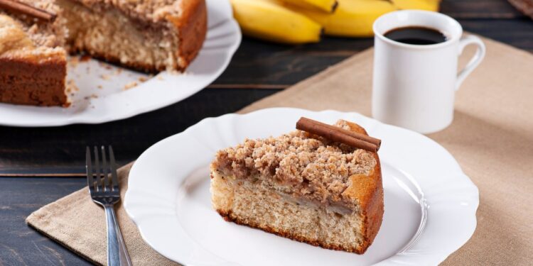 bolo de banana fofinho