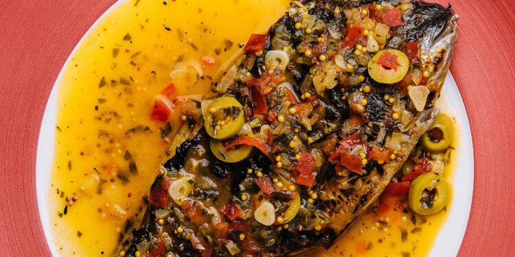 peixe assado no forno com molho especial