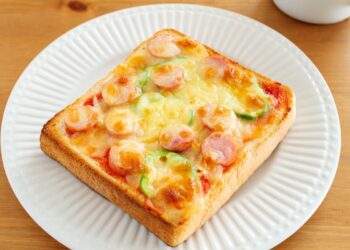 pizza de pão de forma