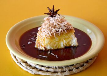 pudim cremoso de tapioca