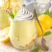 suco cremoso de limão com chantilly
