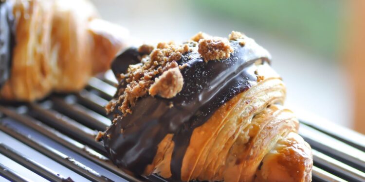 Croissant de chocolate simples