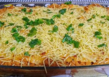 arroz de forno com bacalhau