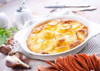 calabresa com creme de batata