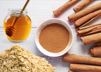 canela, aveia e mel