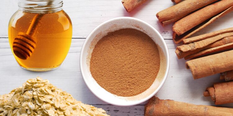 canela, aveia e mel