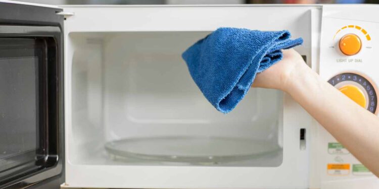descubra como limpar micro-ondas por dentro