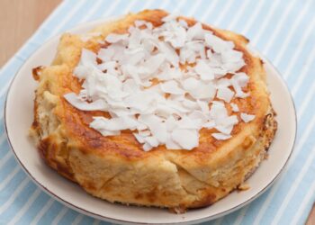 mini cheesecake de coco