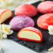 mochi de morango com cheesecake