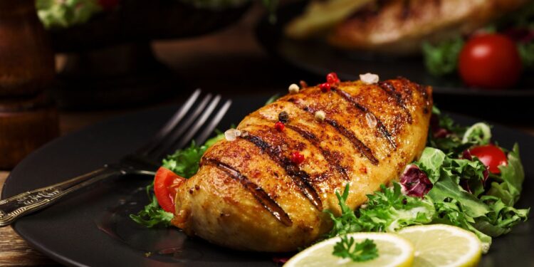 peito de frango assado