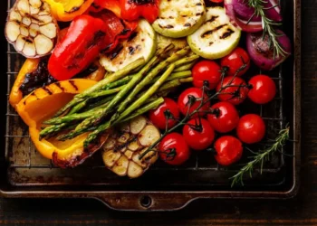 legumes na churrasqueira