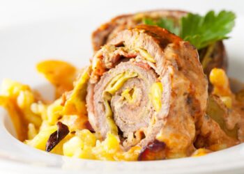 rocambole assado de carne moída