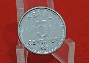 MOEDA pequena e valiosa: 5 CENTAVOS de 1986