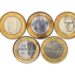 5 moedas de 1 real comemorativas