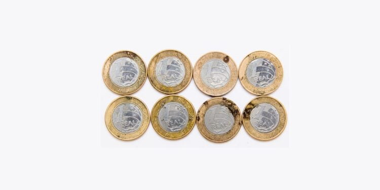 8 moedas raras 1 real