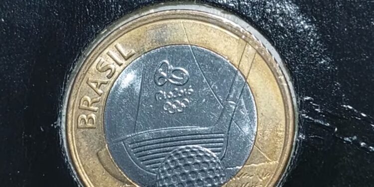 Moeda 1 real golfe