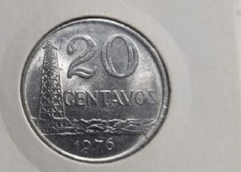 Moeda 20 centavos 1970 a 1979