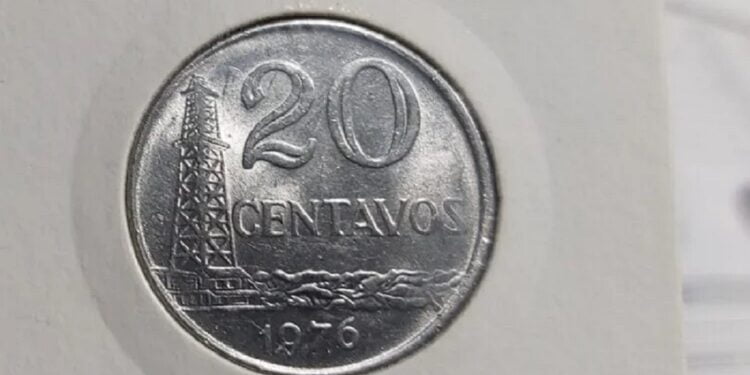 Moeda 20 centavos 1970 a 1979