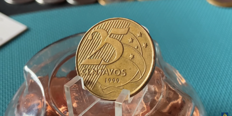 Moeda 25 centavos 1999