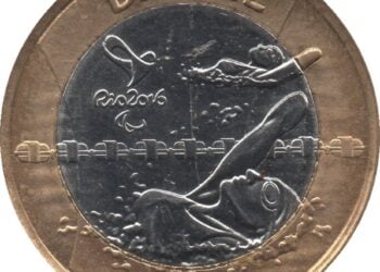 Moeda da natação paralímpica