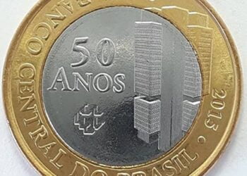 Moeda de 1 REAL do Banco Central pode ser vendida agora por R$1.350